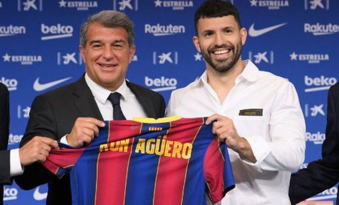 spekulasi kepindahan sergio aguero ke barcelona
