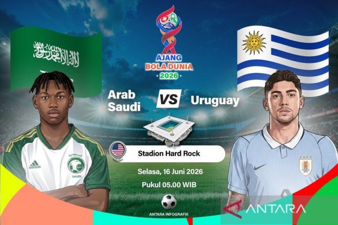 Gol Maximiliano Araujo selamatkan Uruguay dari kekalahan saat melawan Arab Saudi