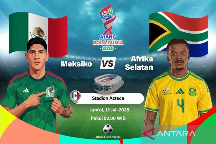 Susunan Pemain Meksiko vs Afrika Selatan: Daftar Starter Kedua Tim Jelang Laga