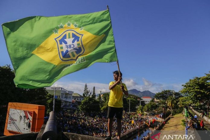 Dukungan untuk Brasil Meriahkan Acara Nonton Bareng Piala Dunia di Ternate