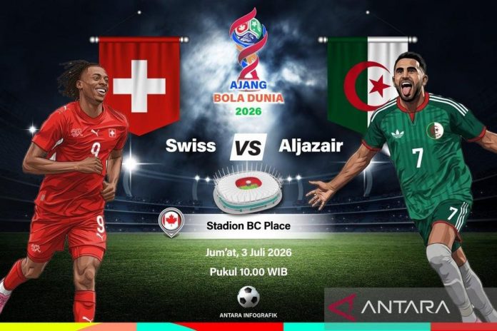 Piala Dunia 2026: Susunan Pemain Swiss vs Aljazair untuk Babak 32 Besar Piala Dunia 2026: Susunan Pemain Swiss vs Aljazair untuk Babak 32 Besar