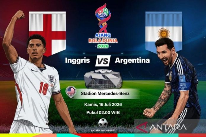 Inggris vs Argentina: catatan pertemuan masih berpihak kepada The Three Lions