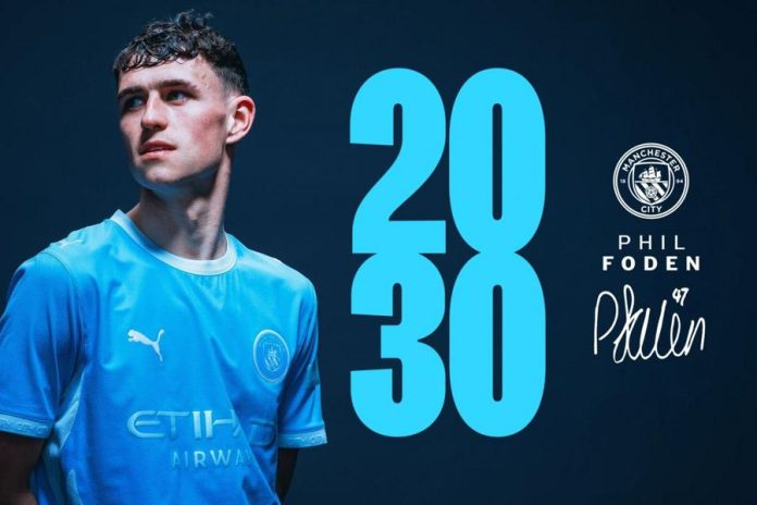 Manchester City Amankan Masa Depan Phil Foden dengan Kontrak Baru hingga 2030